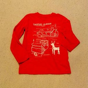 Long Sleeve Holiday Santa Shirt
